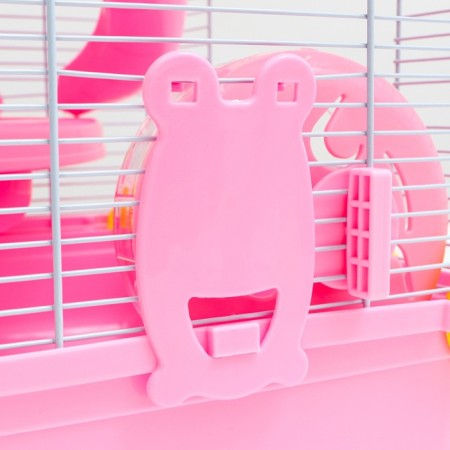 The cage for rodents "Pigzon", 31 x 24 x 46 cm, pink-8