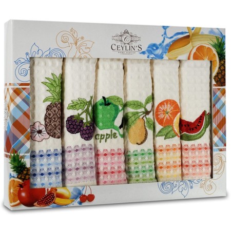 A set of wuffed napkins Diva Afrodita Ceylin "Fruits", size 50x70 cm, 6 pcs-1