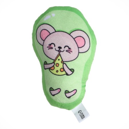 A toy for cats with mint "mouse", 12 x 9 cm-1