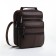 Male bag on lightning, long belt, brown color
