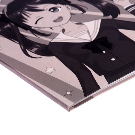 Diary for grades 5-11, 48 sheets of "Anime Girl", integral cover, matte lamination, selective UV-clock-2