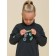 Jumper for girls, height 110 cm, black color