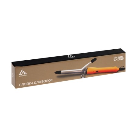 The curling iron Luazon LW-15, 12 W, aluminum coating, D = 16 mm, 180 ° C, orange-4