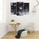 Modular picture "Black and white bike" (2-25x52; 1-30x60) 60x80 cm
