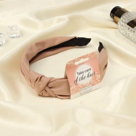 Hair cap "Coquet" 3 cm, beige-1