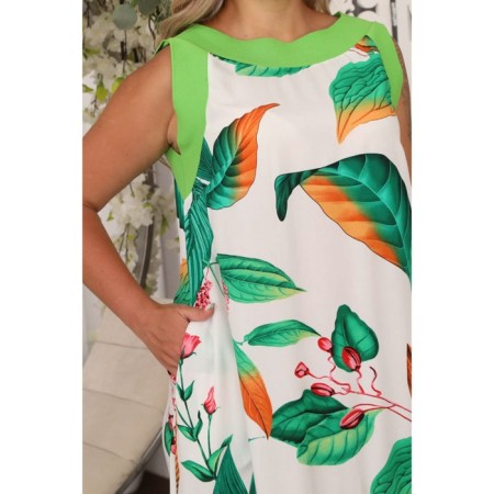 Women's dress, size 54, white color-11