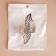 Picking for curtains "Wings", d = 6 × 10 cm, silver color