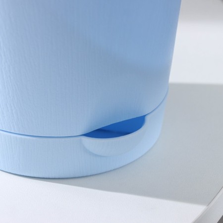 Pot for flowers with basal watering “Alliance”, 1 L, D = 13 cm, h = 12 cm, blue color-4