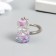 Browler plastic "Flower in a bottle" Lilac 2.4x1.5x1.5 cm