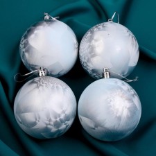 Set of balls plastic D-8 cm, 4 pcs 