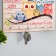 Wooden Key "Protect the House and Happiness in it" 6 hooks 25x15 cm