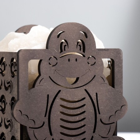 Salt lamp "Turtle" Wooden E14 15W 1.4 kg-5
