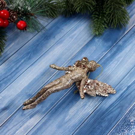 Christmas tree decoration "Feveka shine" 13x8 cm, gold-1