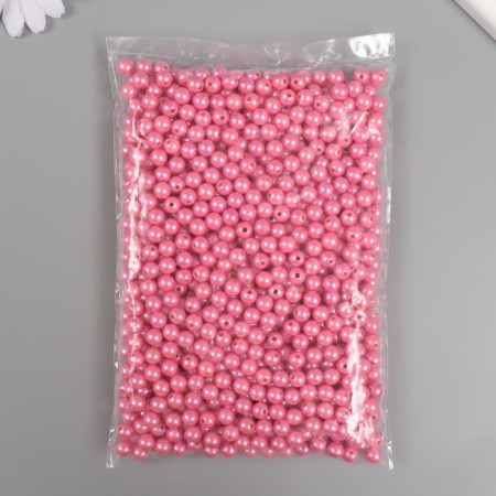 Set of beads "Pearls" d 8 mm, 250 grams, pink-2