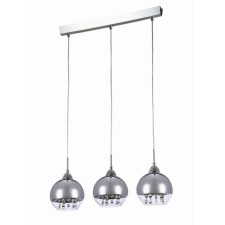 ICEBERG 3x60W lamp E14 Nickel 57x15cm