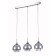 ICEBERG 3x60W lamp E14 Nickel 57x15cm