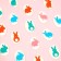 Sugar figures-medalons "Rabbit" 35*25 mm, 63 pcs