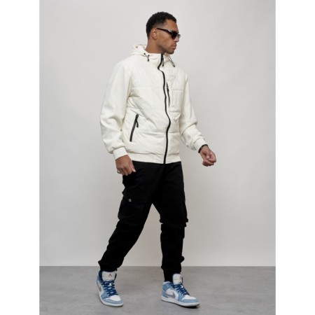Sports male jacket, size 48, white color-2