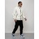 Sports male jacket, size 48, white color