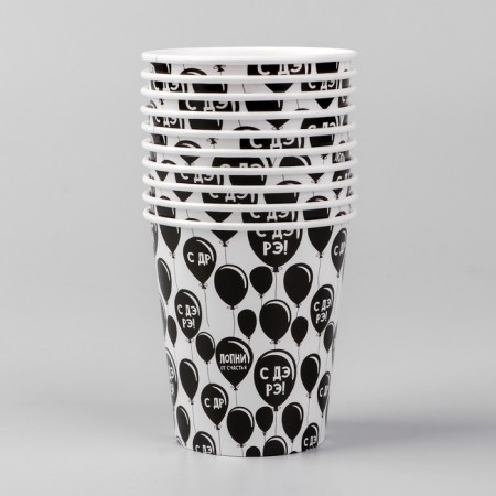 A one -time paper glass "C DR", 250 ml-1
