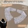 Gypury collar, 21 × 6 cm, white color