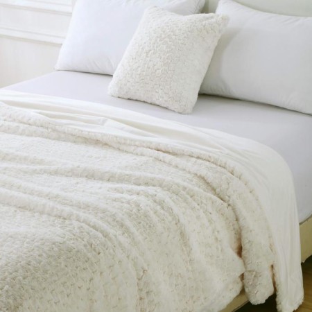 Aville cover, size 160x220 cm, color milk-6