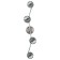 Bimeda 4x3W lamp LED Black 64x64cm