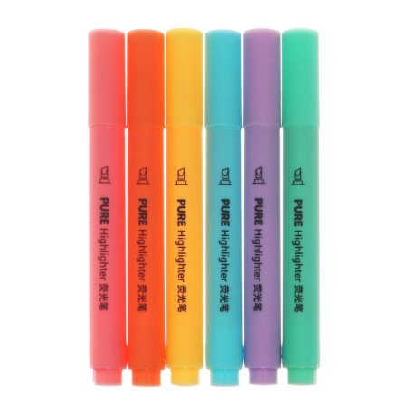 A set of markers-testers 6 pieces, 6 colors, pastel