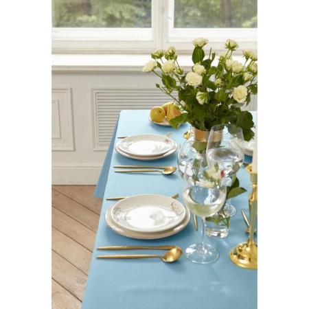 Cozy 150*250 +/- 3cm tablecloth tablecloth, cell-blue, pl. 192 g/m2, hl with VGMO-5