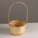 Wicker basket, d16x10xh32cm, natural, bamboo