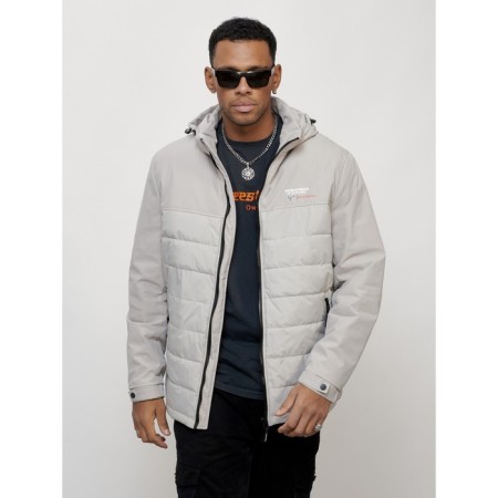 Male spring jacket, size 50, light-gray color-10