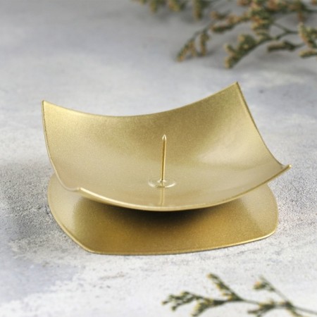 Silent "quarter" metal per candle, 7x2.7 cm, gold-1