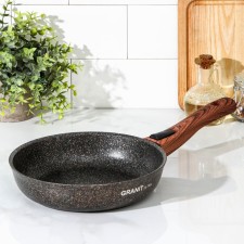 Granit Ultra pan, D = 22 cm, removable handle, anti -stick coating, black color, Mix handle