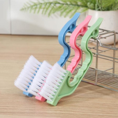 Washing brush, curved, 18 × 6.5 cm, color mix-2