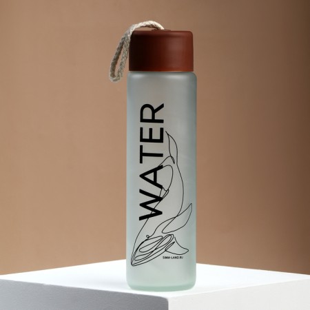 Water bottle, glass, color mix, 350 ml-7