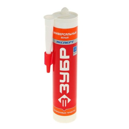 Silicone sealant "Zubble" expert, universal, white, 280 ml