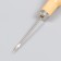 An awl with a side hole wood, metal, needle length 6 cm thick 0.2 cm 2x2x13 cm