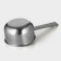 Stainless steel bucket with a long handle, 1.8 l, 41 × 16 × 9.5 cm, metal handle, silver color