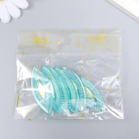 Decor for creativity Plastic "Eye" Harography Blue Set 6 pcs 2x5 cm-3