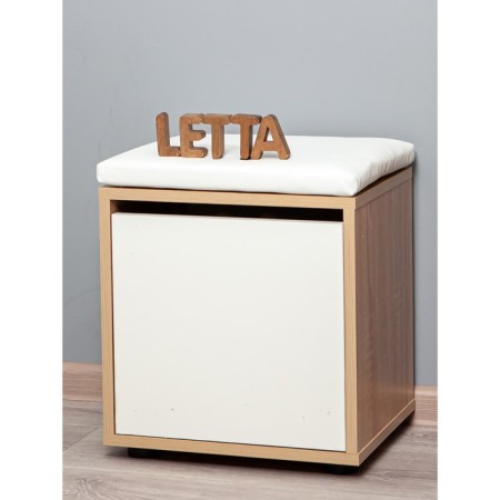 Malt Light Tumble, 380 × 300 × 425 mm, color sonoma oak / white leatherette