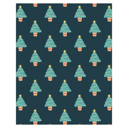 Pillow Roller "Field of Christmas trees, decorative, size 16x45 cm-1