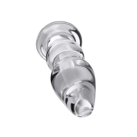Sexus Glass anal plug, glass, transparent, 17 cm, d = 3.5 cm-2