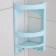 Corner shelf for the bathroom, color mix