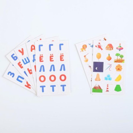 Board game "Learning to read by writing", 3+-2