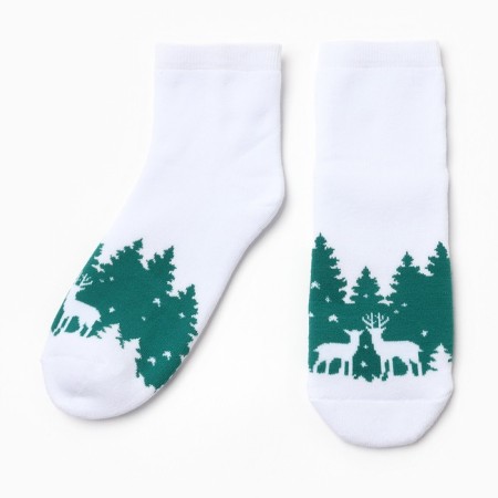 Women's socks A.6C84, white color, rr 23-25