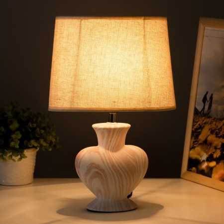 Hertz desktop lamp E14 40W White-beige 23x15x34 cm Risalux-1