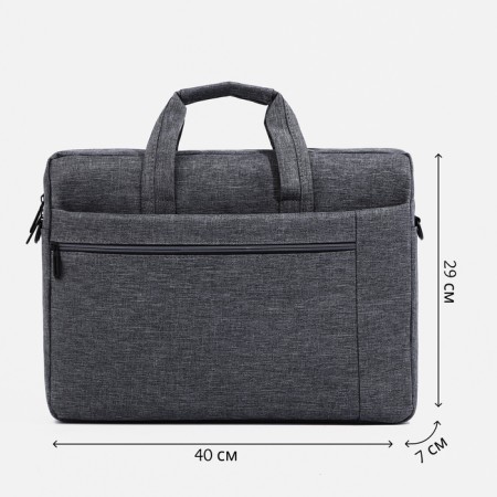 Laptop bag, gray color-1