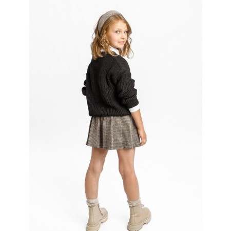 Cardigan Children's Knit, height 134 cm, black color-6