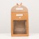 Box-pack, craft, with a window, 26 x 19 x 9 cm