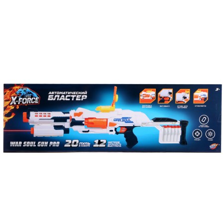 Blaster War Soul Gun Pro, shoots soft bullets, works from batteries-20